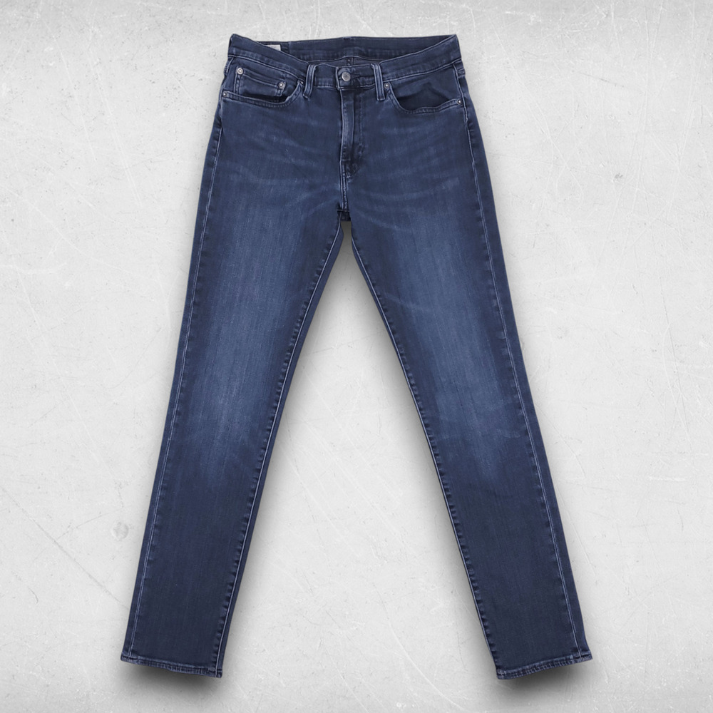 Levi's Premium 511 Jeans Men 32/34 Dark Blue Slim Fit Straight Leg Modern Casual